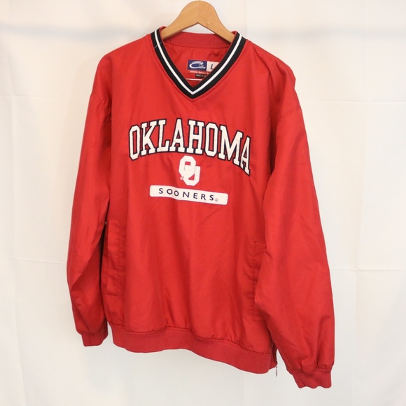 Cadre Other - Oklahoma Sooners Men's L V-Neck Pullover Side Zip